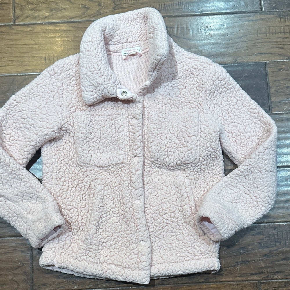 Cozy Pink Kids Pea Coat